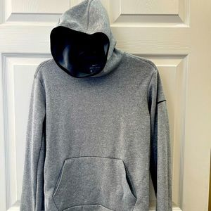 Nike Hoodie trimmed in black medium zipper pocket under right arm excellent!